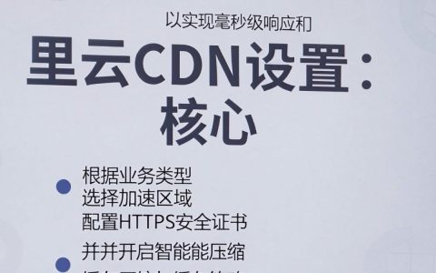 阿里云cdn怎么设置，阿里云cdn配置教程