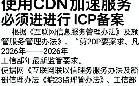 CDN需要备案吗，网站使用CDN加速是否必须进行ICP备案