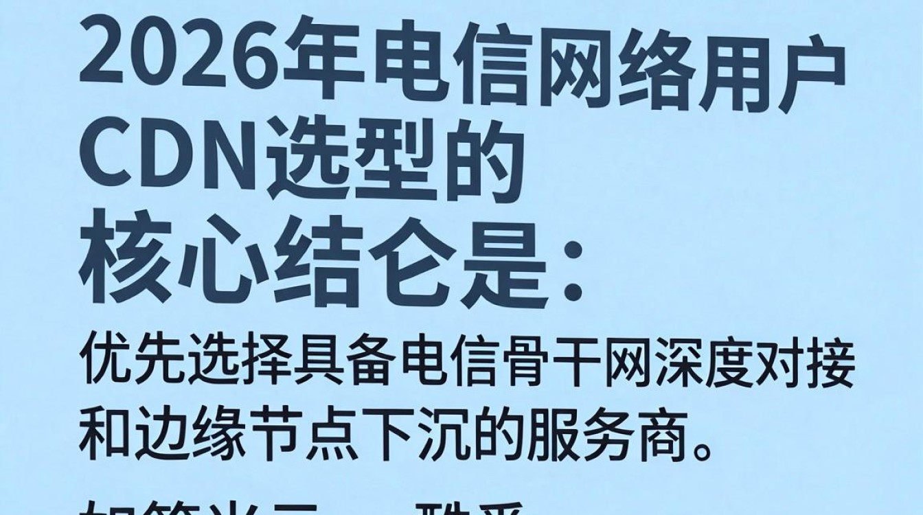 cdn 电信