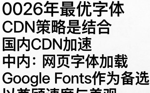 网站前端字体CDN加速原理是什么，字体加载慢怎么优化解决