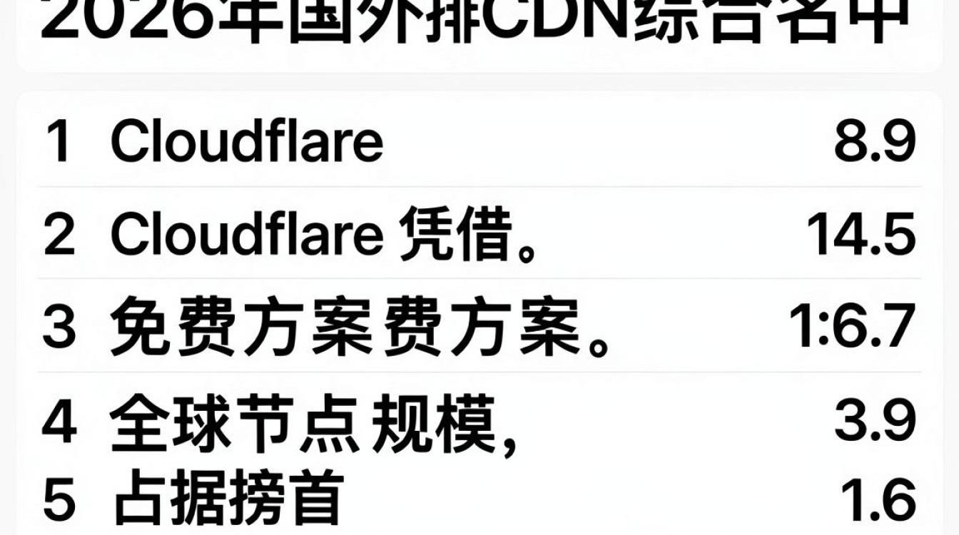 cdn国外排名 cdn国外排名