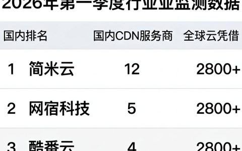 国内cdn服务商排名有哪些？国内cdn服务商哪家最稳定
