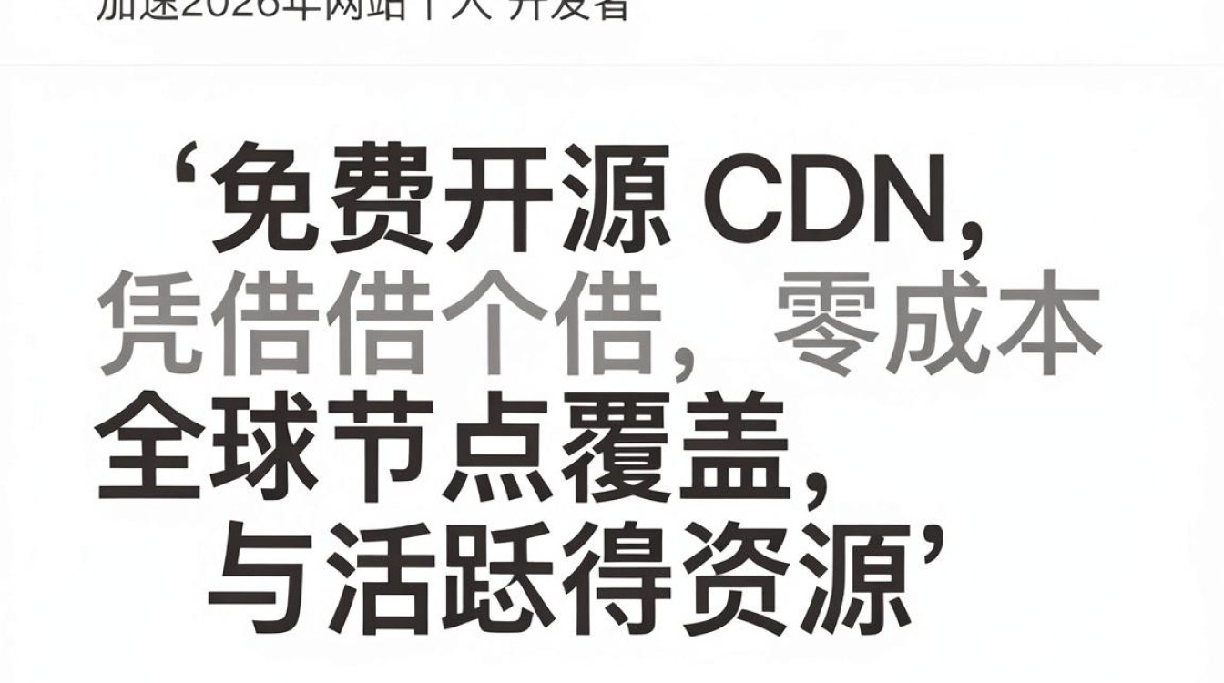 免费开源cdn 免费开源cdn