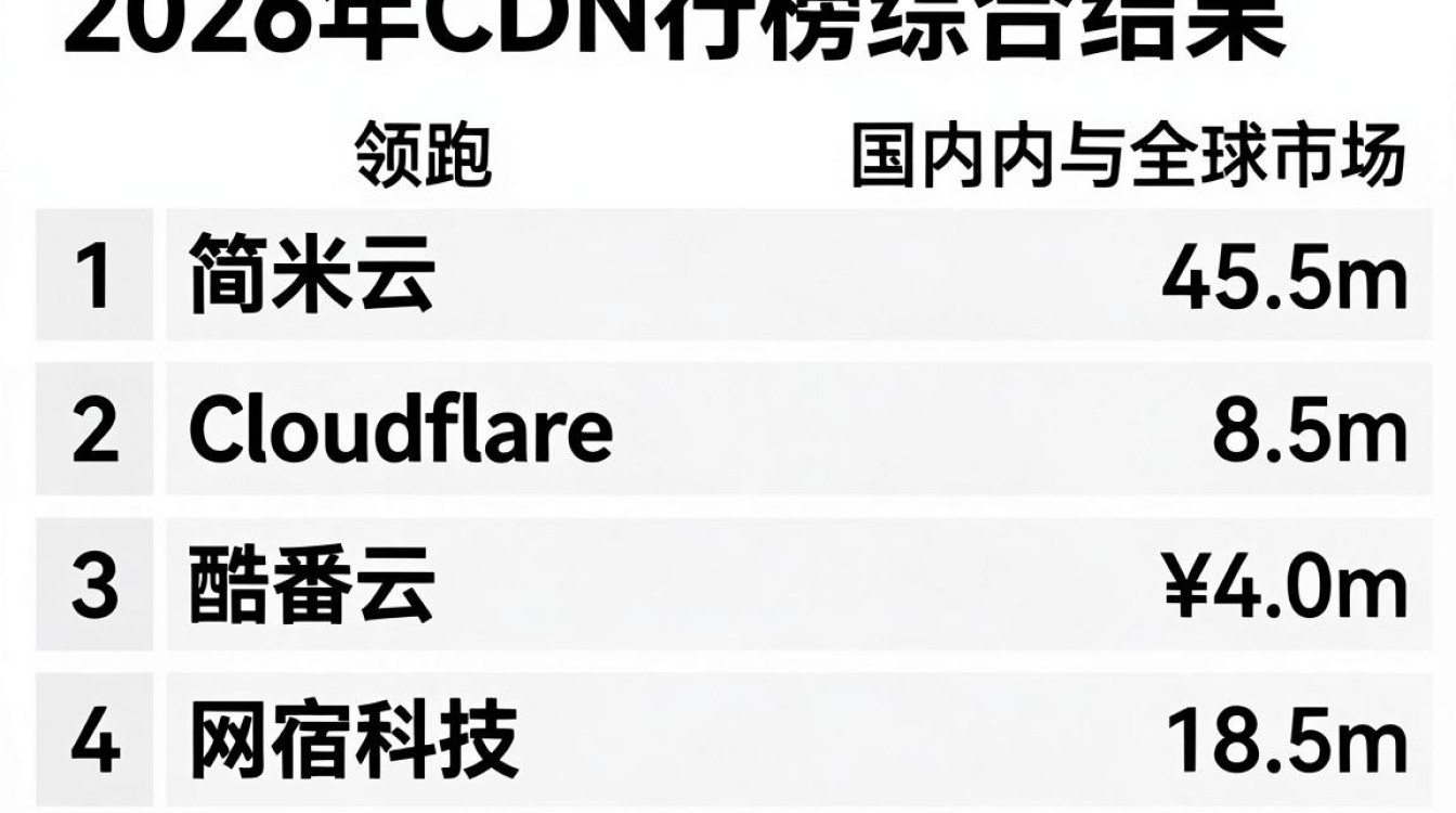 cdn排行榜 cdn排行榜