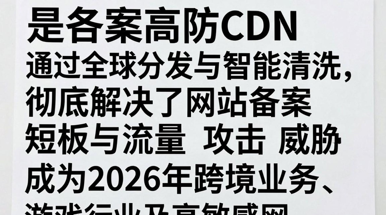 免备案高防cdn