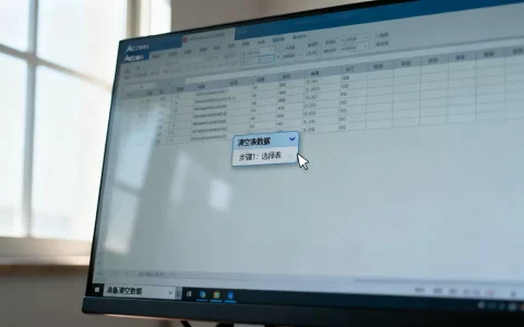 Access怎么清空表数据？Access清空表数据库表