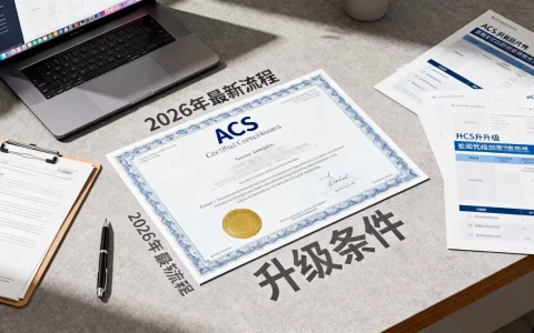 ACS证书如何升级？2026年最新流程与条件解析