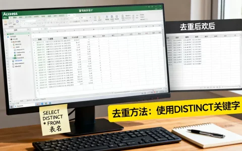 Access查询如何去除重复数据？access数据库去重方法