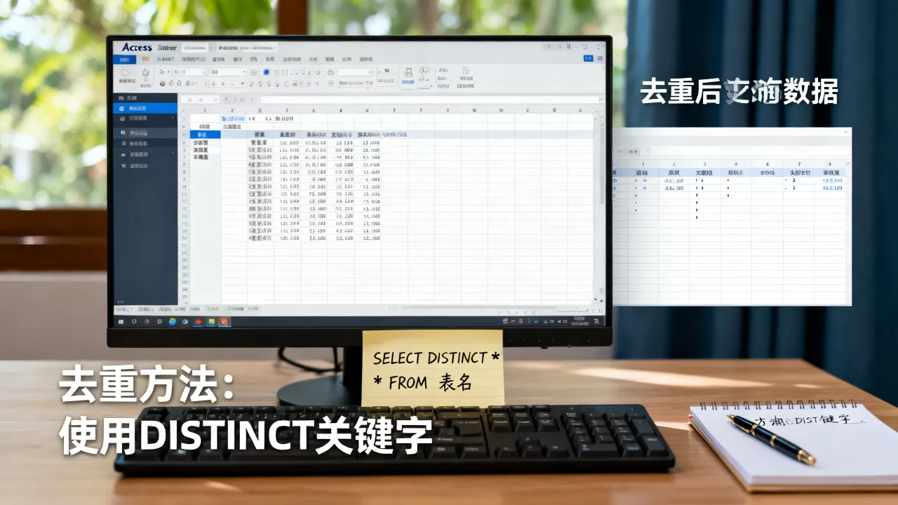 Access查询如何去除重复数据？access数据库去重方法