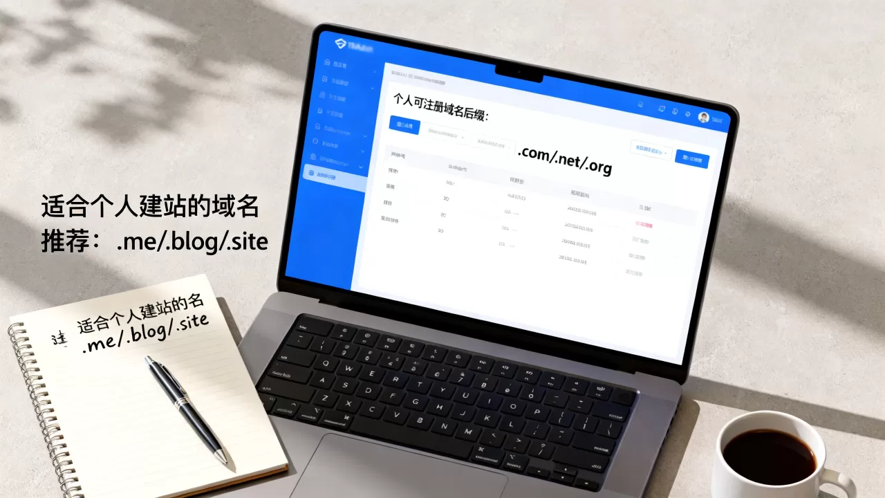 个人能注册哪些域名后缀？哪些域名后缀适合个人建站