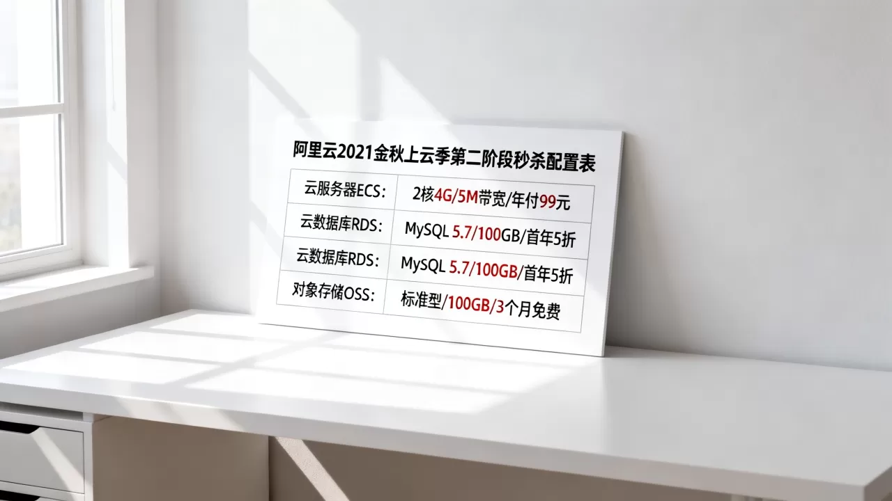 阿里云2021金秋上云季第二阶段秒杀配置表有哪些? 阿里云2021金秋上云季第二阶段秒杀配置表有哪些?