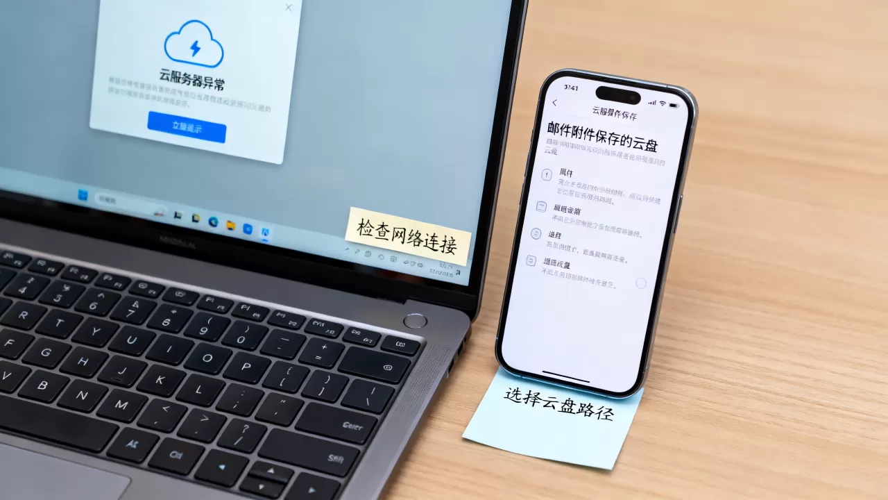 保存到云服务器异常怎么办？邮件附件如何保存到云盘