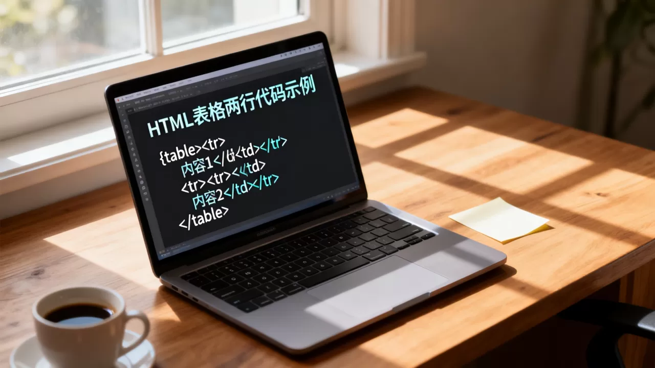 HTML表格如何实现两行？html输入两行代码怎么写