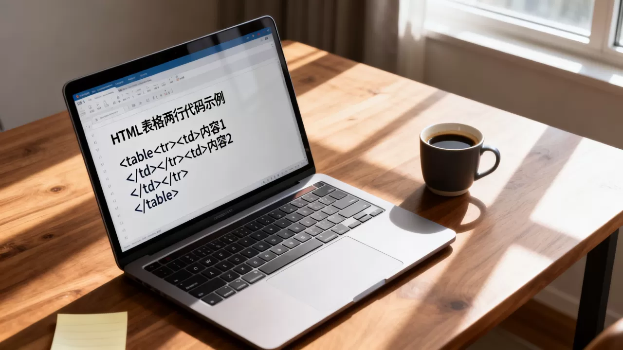HTML表格如何实现两行？html输入两行代码怎么写
