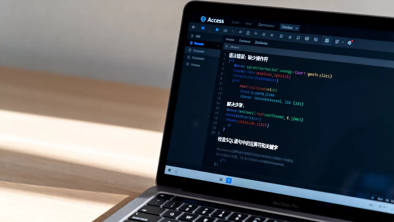 access数据库语法错误怎么解决？access数据库语法错误代码