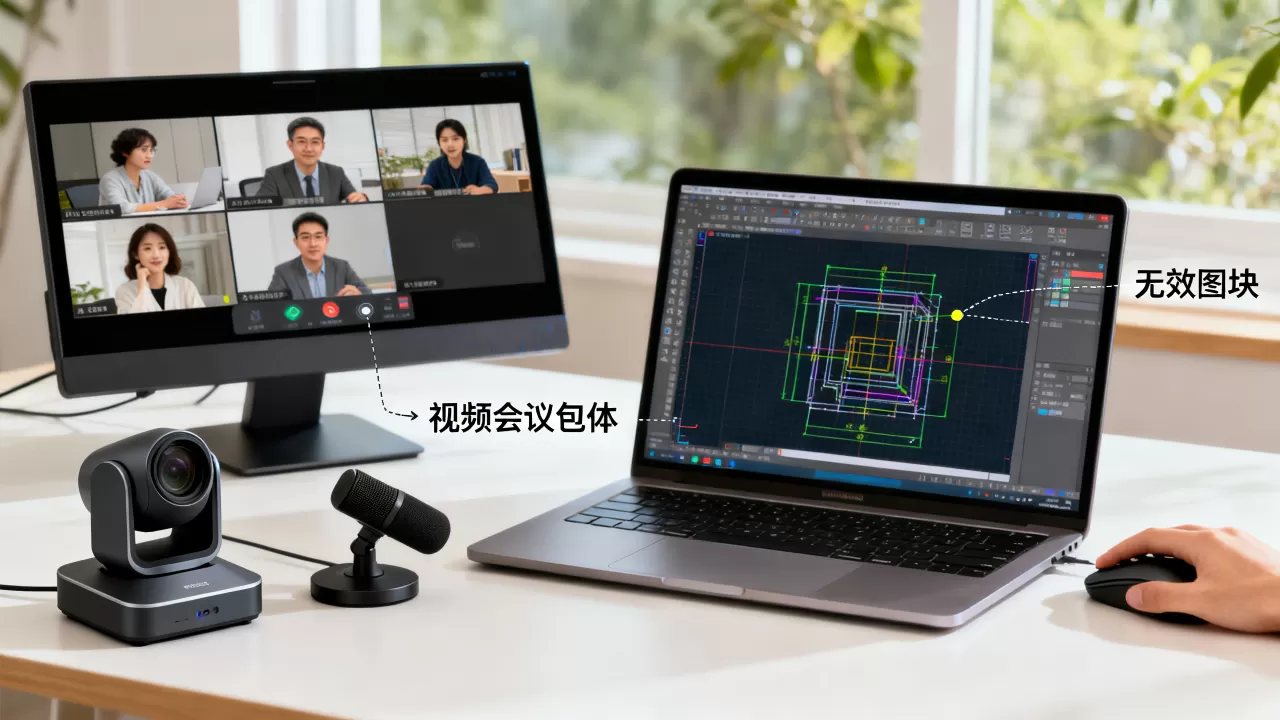 为什么包头视频会议重建不删除包体？如何彻底删除CAD中的无效图块