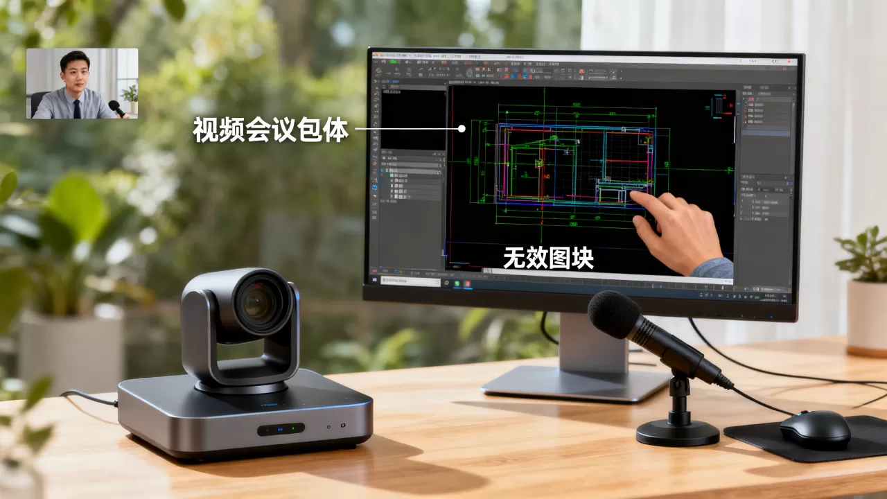 为什么包头视频会议重建不删除包体？如何彻底删除CAD中的无效图块