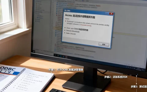 Access连接外部数据库失败怎么办？如何配置ODBC数据源