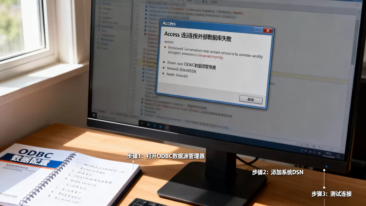 Access连接外部数据库失败怎么办?如何配置ODBC数据源 Access连接外部数据库失败怎么办?如何配置ODBC数据源