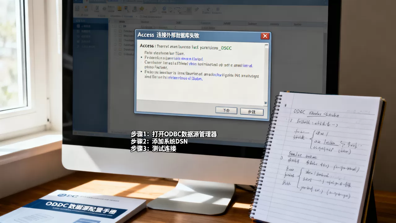 Access连接外部数据库失败怎么办?如何配置ODBC数据源 Access连接外部数据库失败怎么办?如何配置ODBC数据源