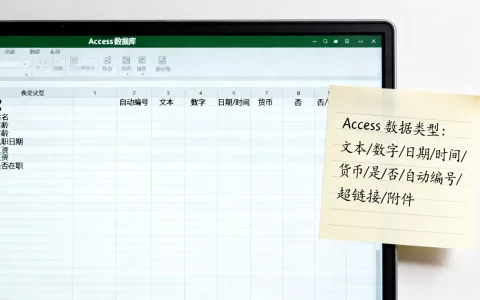 access数据库的类型是什么？access数据库有哪些数据类型