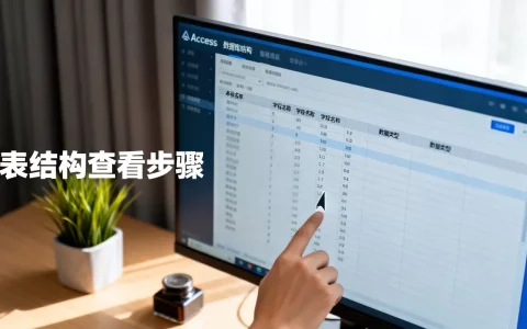 如何查看access数据库表结构？access数据库表结构怎么看