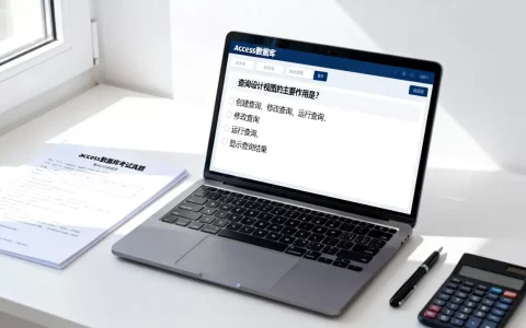 access数据库选择题怎么做？access数据库考试真题及答案