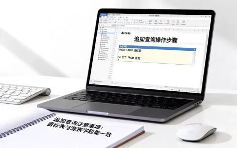 access数据库追加查询怎么操作？access数据库追加查询语句