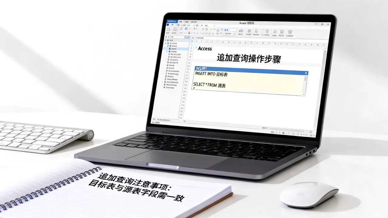 access数据库追加查询怎么操作？access数据库追加查询语句