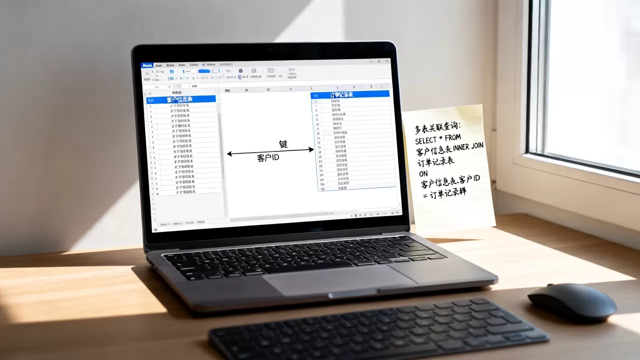 如何建立access数据库表关系？access数据库多表关联查询
