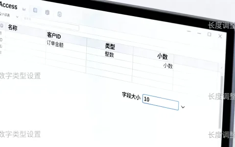 access数据库数字类型怎么设置？access数据库数字类型长度