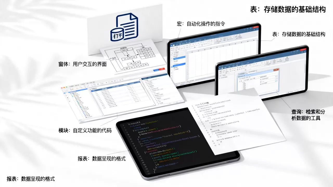 access数据库对象是什么？access数据库对象有哪些