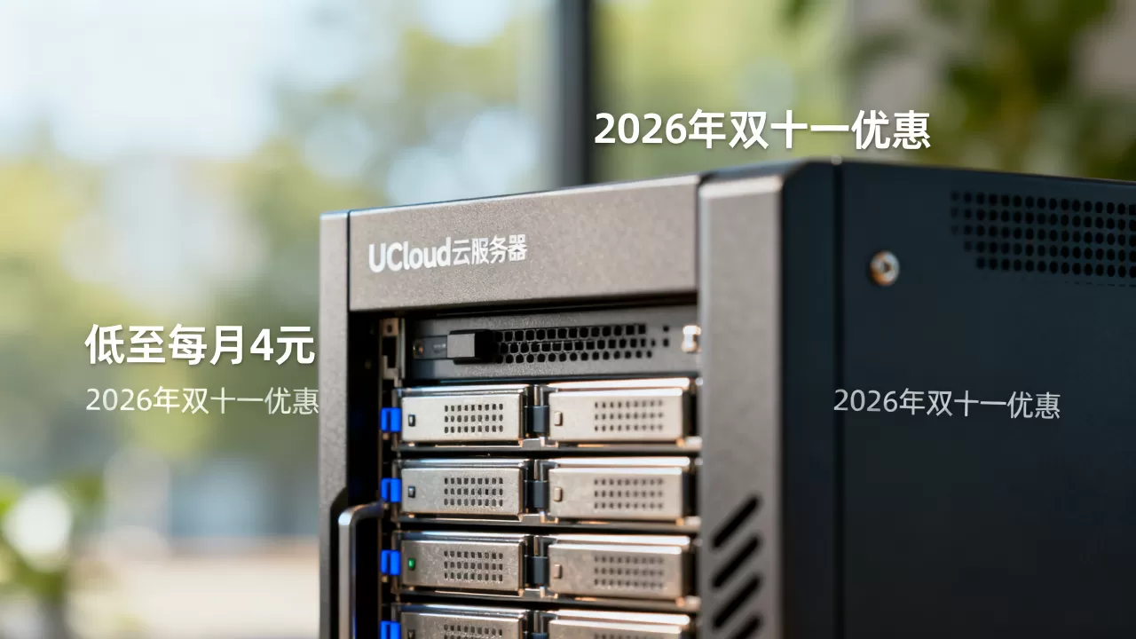 UCloud云服务器低至每月4元是真的吗？2026年双十一云服务器优惠攻略