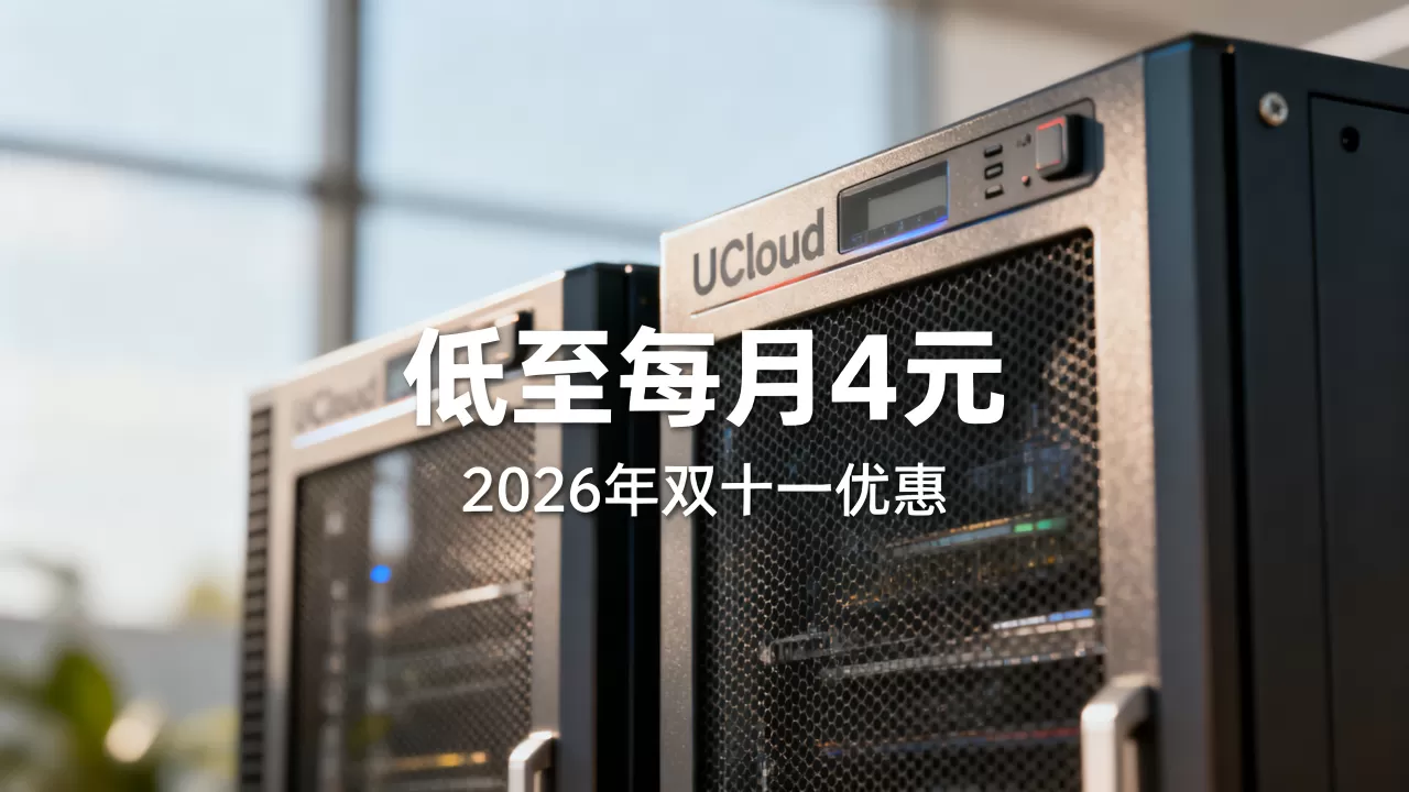 UCloud云服务器低至每月4元是真的吗？2026年双十一云服务器优惠攻略