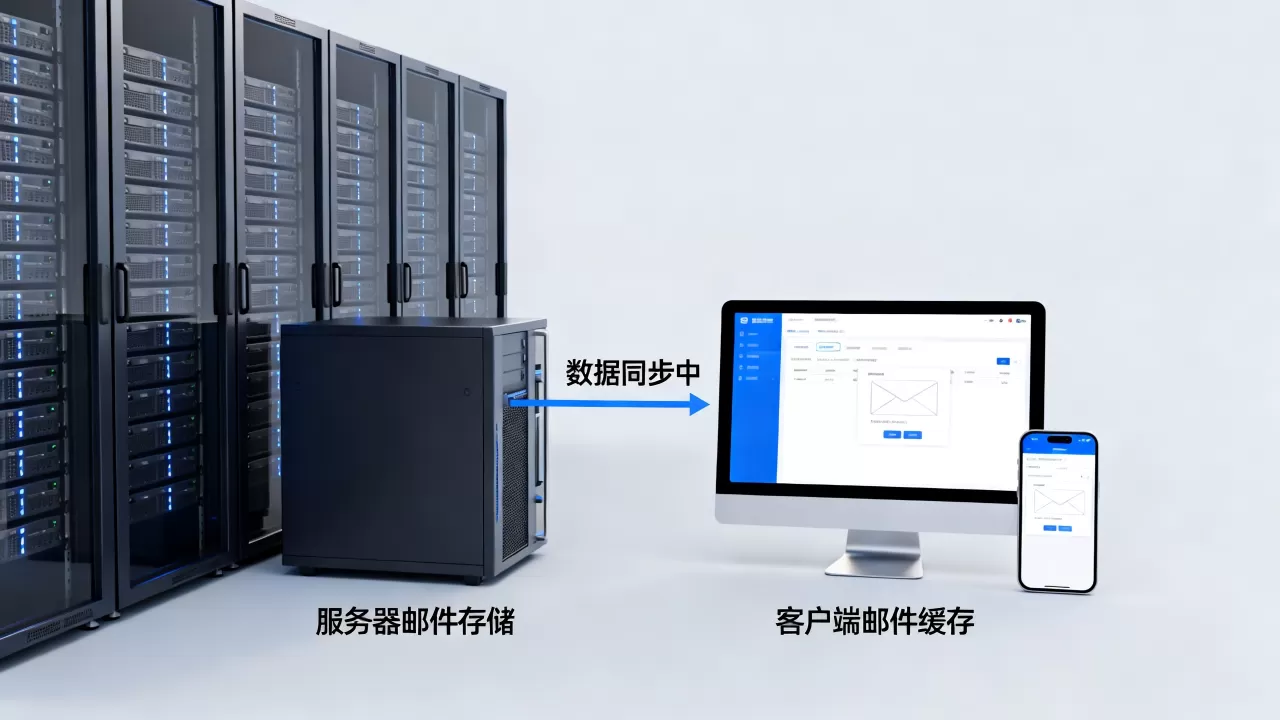 服务器上的邮件与客户端的邮件有什么区别?邮箱数据不同步怎么解决 服务器上的邮件与客户端的邮件有什么区别?邮箱数据不同步怎么解决