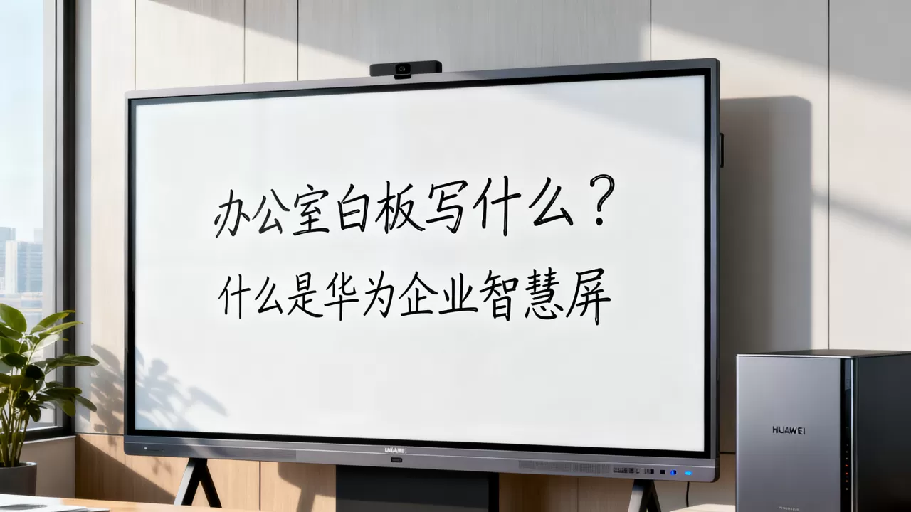 办公室白板写什么？什么是华为企业智慧屏