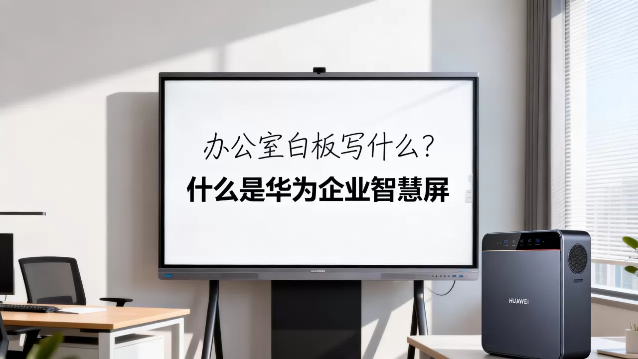 办公室白板写什么？什么是华为企业智慧屏