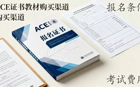 ace证书教材哪里买？ace证书考试报名条件及费用