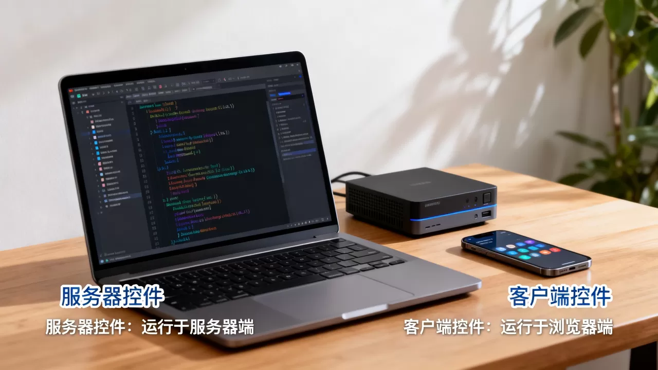 服务器控件与客户端控件区别在哪?前端开发中如何选择控件 服务器控件与客户端控件区别在哪?前端开发中如何选择控件
