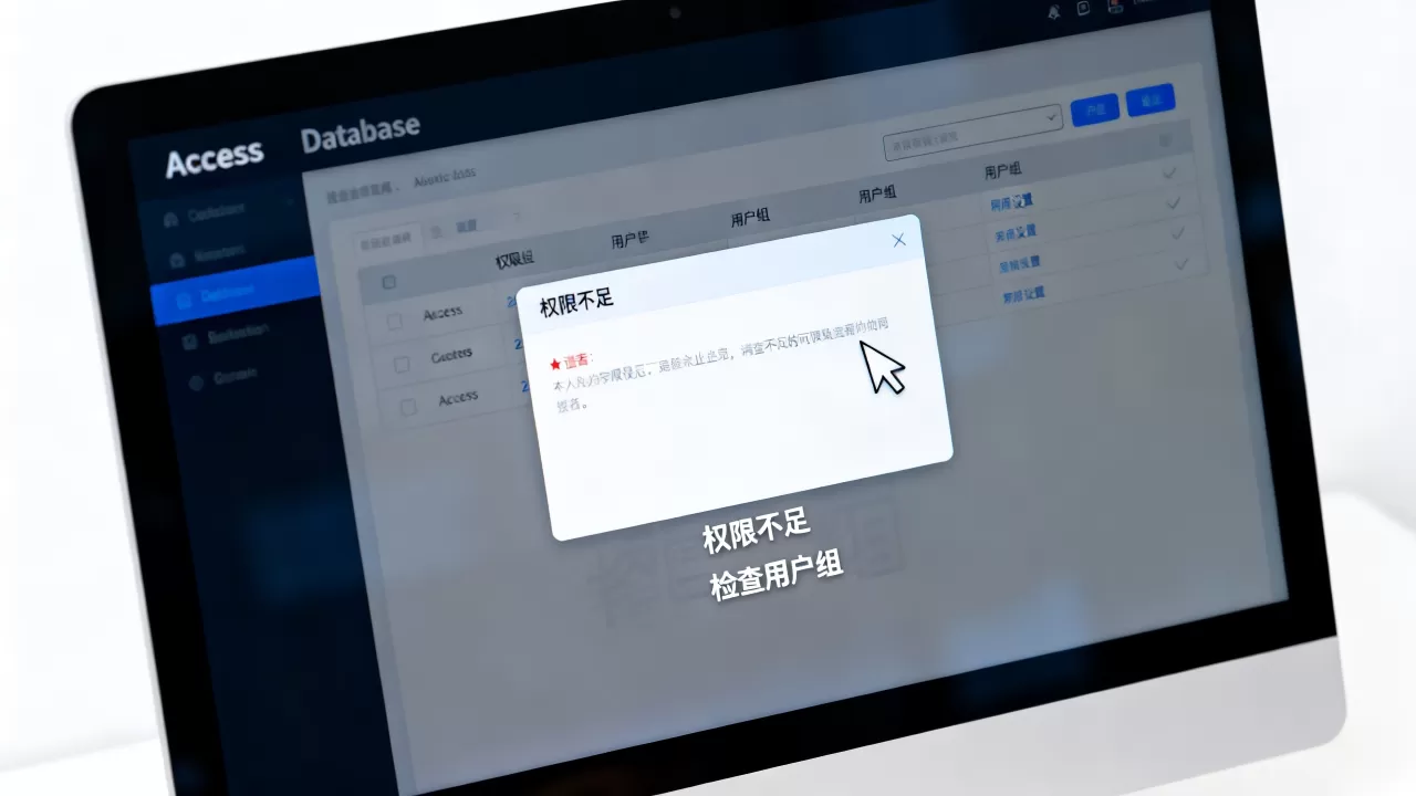 为什么access数据库没有权限?access数据库没有权限怎么解决 为什么access数据库没有权限?access数据库没有权限怎么解决