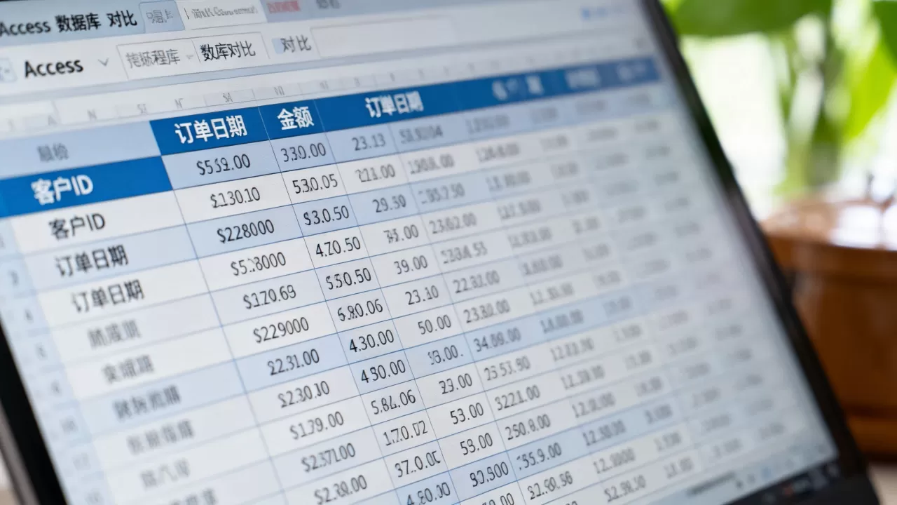access数据库对比表格怎么看？access数据库对比表格
