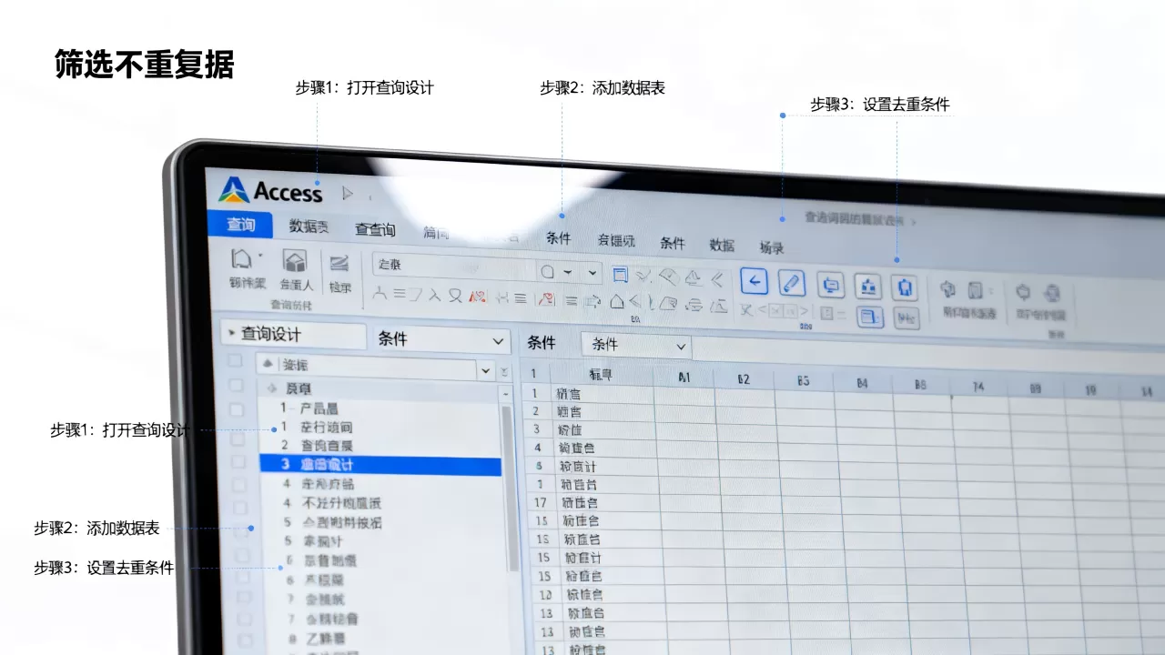 Access筛选不重复数据怎么操作?access查询去重方法 Access筛选不重复数据怎么操作?access查询去重方法