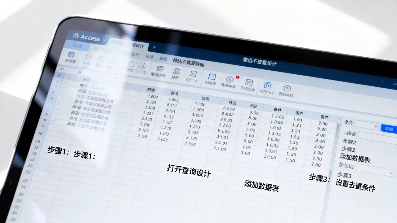 Access筛选不重复数据怎么操作?access查询去重方法 Access筛选不重复数据怎么操作?access查询去重方法