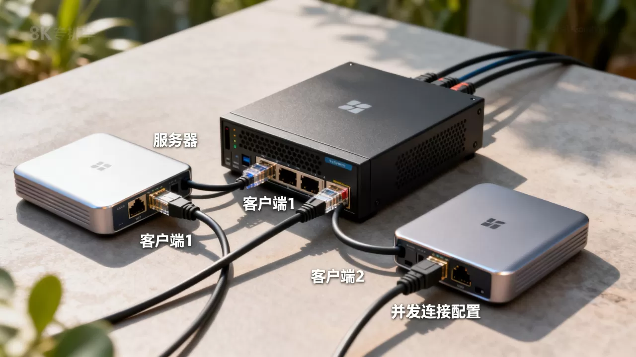 服务器和两个客户端怎么连接?多客户端并发连接配置 服务器和两个客户端怎么连接?多客户端并发连接配置