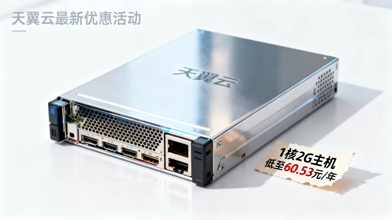 天翼云1核2G主机低至60.53元/年是真的吗？天翼云主机最新优惠活动