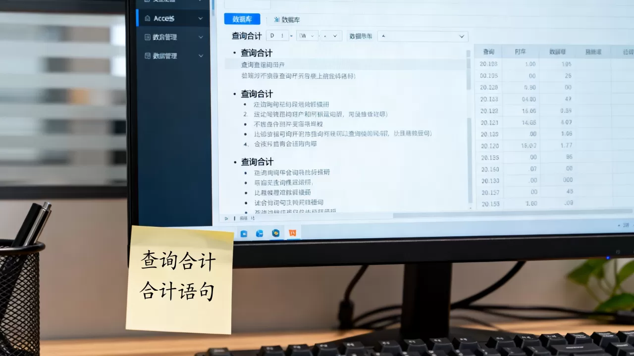 access数据库查询合计怎么做？access数据库查询合计语句