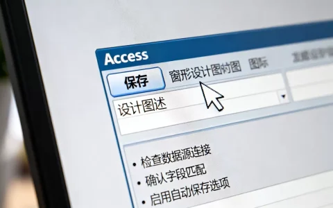 Access窗体保存数据库失败怎么办？如何设置窗体自动保存记录