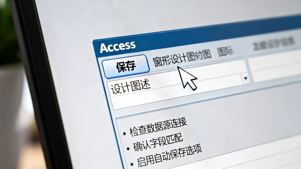 Access窗体保存数据库失败怎么办?如何设置窗体自动保存记录 Access窗体保存数据库失败怎么办?如何设置窗体自动保存记录