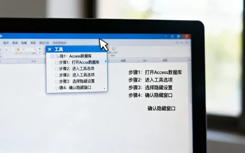 如何隐藏Access数据库窗口？access隐藏数据库窗口教程
