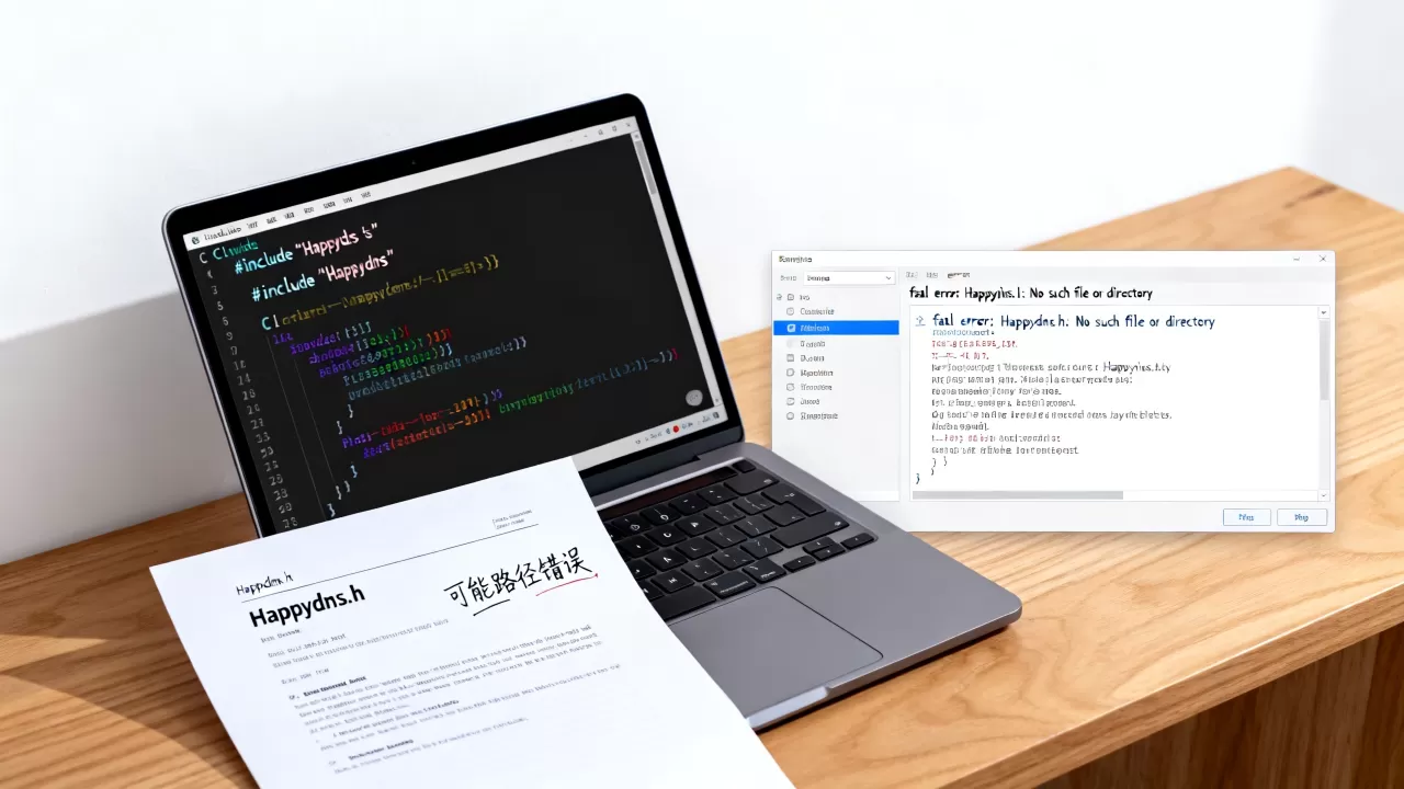 Happydns.h是什么?C语言头文件包含报错怎么解决 Happydns.h是什么?C语言头文件包含报错怎么解决